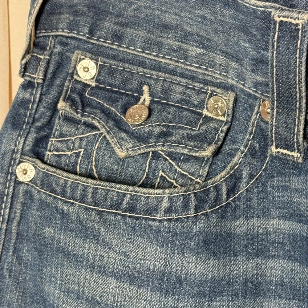 True Religion Fashion For The Senses Ricky‎ Flap Straight Mens Sz 36 Med. Wash